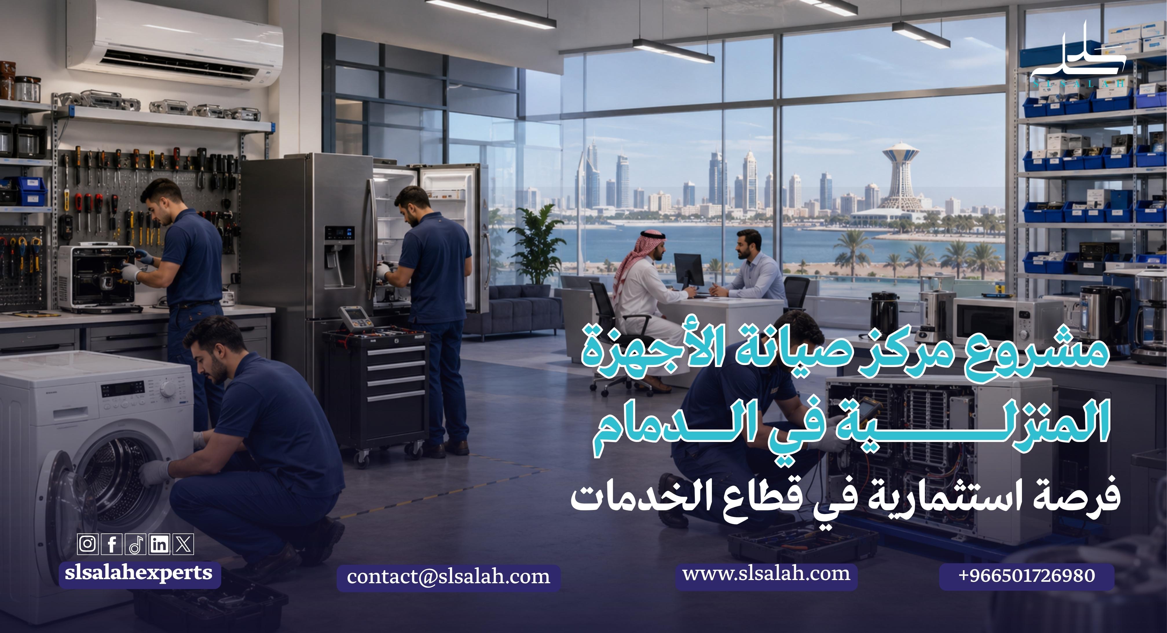 مشروع مركز صيانة الأجهزة المنزلية في الدمام